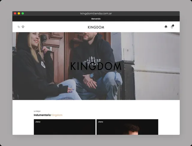 Captura de la tienda online de Kingdom